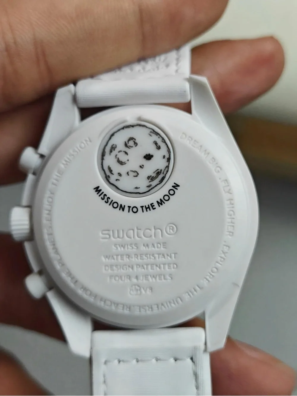 Swatch Omega MoonSwatch White and Black Chronograph Watch Set